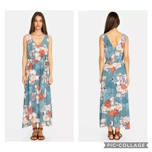 Boho Johnny Was Floral Silk Geles Dress $390